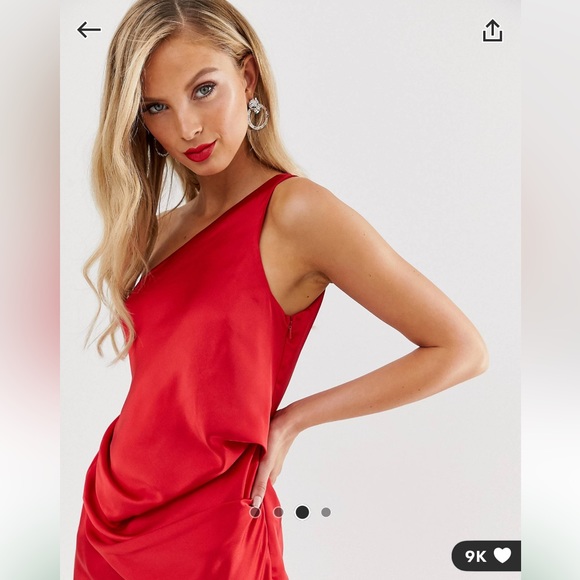 Stunning ASOS Red Dress 💋 TAG REMOVED - Picture 1 of 6